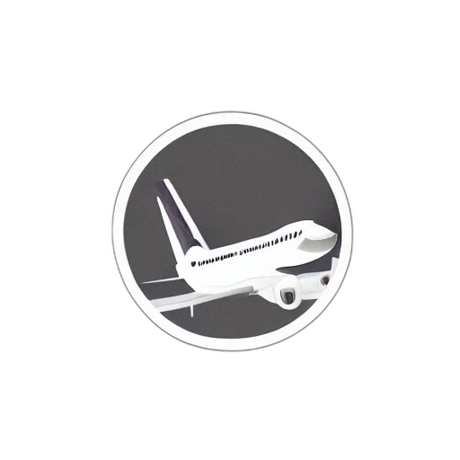 staff, logo, airplane, inside, circle transparent PNG cut-out