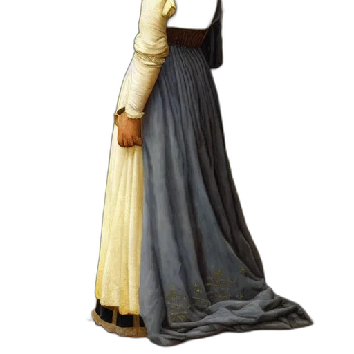 dress, staff, face, crown, concept art, oil painting, photorealistic, fantasy art transparent PNG cut-out