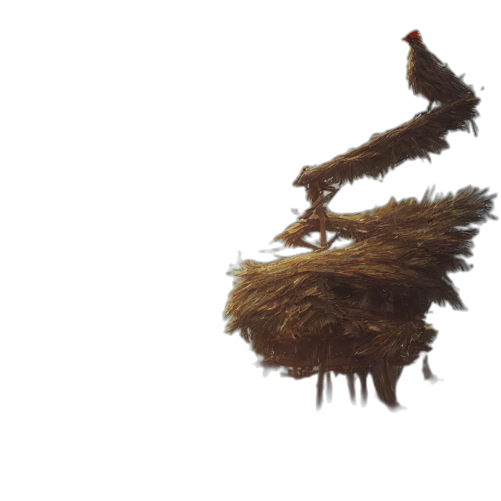 hair, crown, animal, staff transparent PNG cut-out