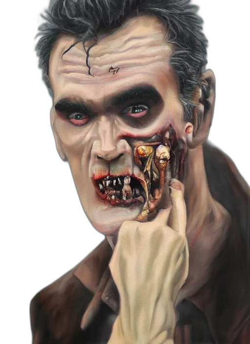 face, comic book art, concept art, photorealistic transparent PNG cut-out