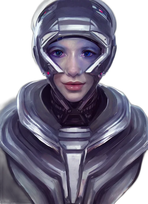 robot, face, mask, cyberpunk, concept art, fantasy art, comic book art, outer space transparent PNG cut-out