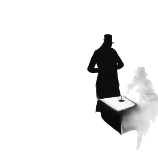 staff, furniture, hat, jacket transparent PNG cut-out