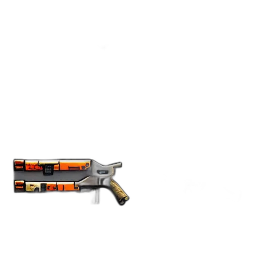 weapon, staff, sword, robot, pixel art, 3d render, concept art, photorealistic transparent PNG cut-out