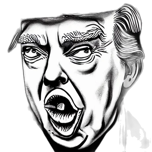 face, mask, creature, hat, cartoon, comic book art, photorealistic, pencil sketch transparent PNG cut-out