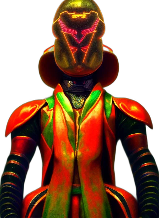 mask, robot, jacket, staff transparent PNG cut-out
