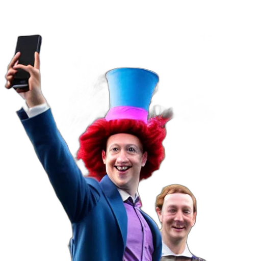 hat, staff, crown, robot, concept art, mark, zuckerberg, mad transparent PNG cut-out