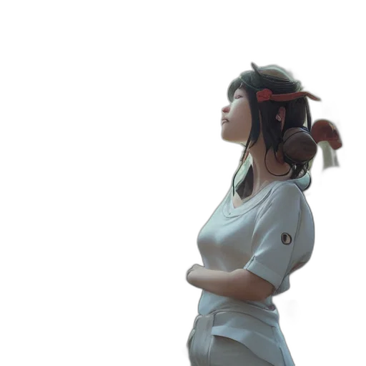 staff, hat, robot, dress transparent PNG cut-out