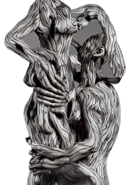 mask, hair, creature, dress, concept art, fantasy art, comic book art, pencil sketch transparent PNG cut-out