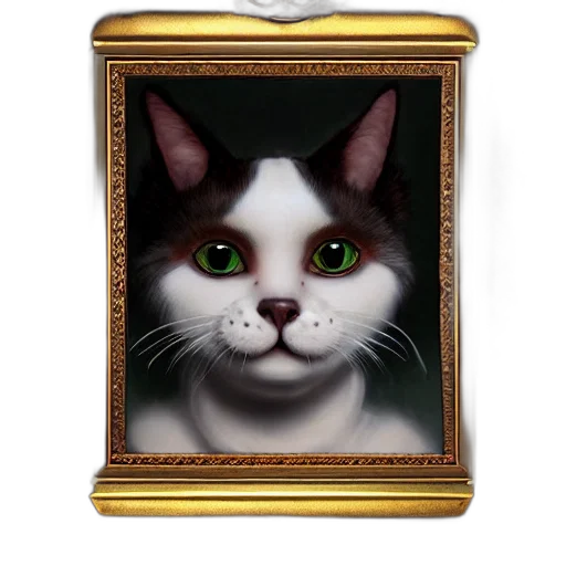 animal, face, staff, creature, photorealistic, oil painting, concept art, fantasy art transparent PNG cut-out