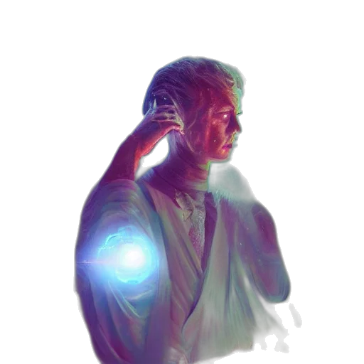 robot, staff, face, jacket transparent PNG cut-out