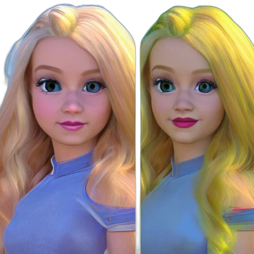 face, 3d render, photorealistic, cartoon transparent PNG cut-out