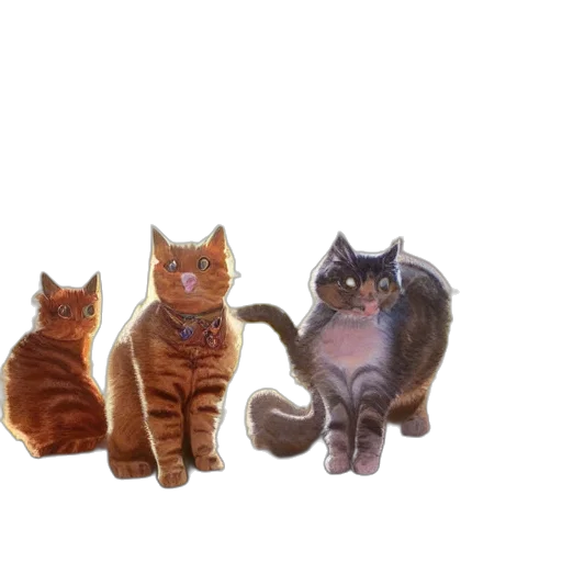 animal, staff, photorealistic, 3d render, pixel art, oil painting, line, cats transparent PNG cut-out