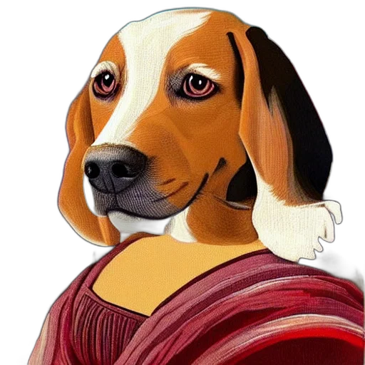 dress, animal, face, jewelry, photorealistic, oil painting, fantasy art, cartoon transparent PNG cut-out