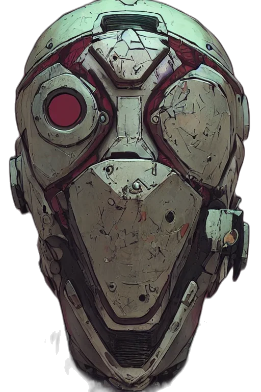 robot, mask, face, weapon transparent PNG cut-out