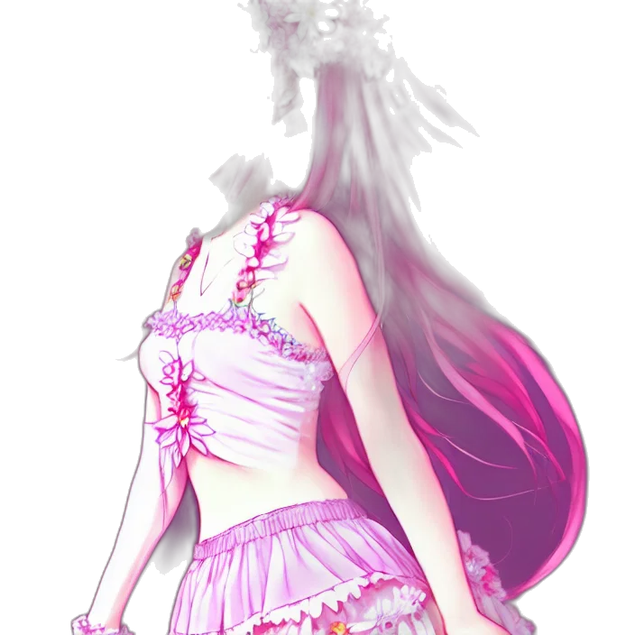 dress, crown, staff, concept art transparent PNG cut-out