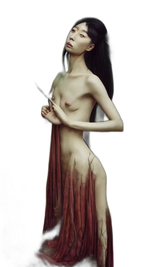 dress, sword, staff, creature transparent PNG cut-out