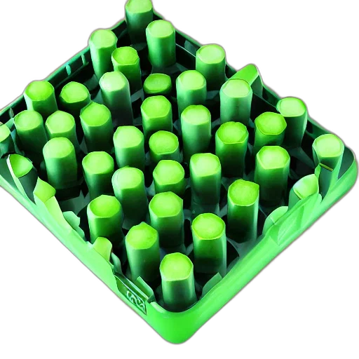food, furniture, jewelry, crown, 3d render, green, neon, cucumber transparent PNG cut-out