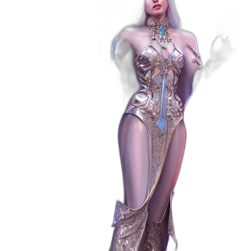 dress, concept art, fantasy art, 3d render transparent PNG cut-out