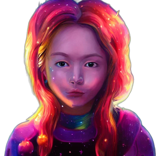 face, crown, dress, hair, fantasy art, photorealistic, concept art, pixel art transparent PNG cut-out