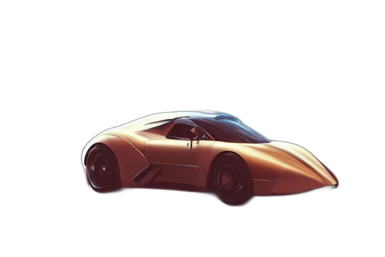 car, concept art, 3d render, photorealistic transparent PNG cut-out