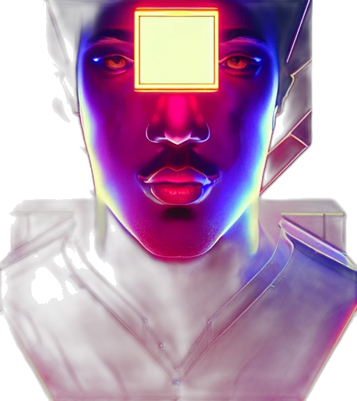 face, robot, mask, crown transparent PNG cut-out