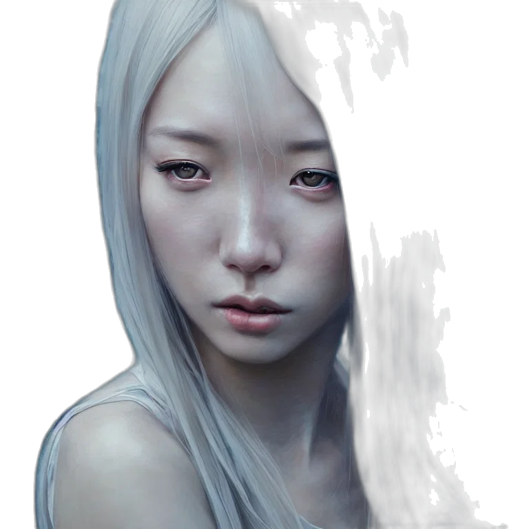 face, mask, creature, robot, photorealistic, fantasy art, concept art, 3d render transparent PNG cut-out
