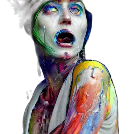 face, dress, creature, hat, photorealistic, watercolor, concept art, oil painting transparent PNG cut-out