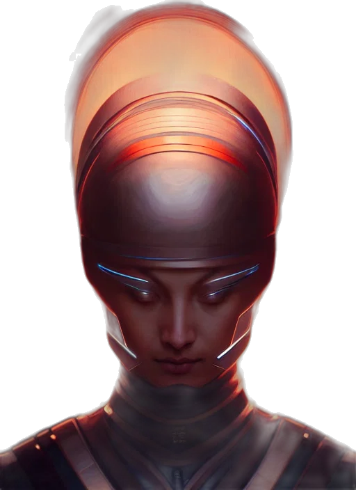 robot, face, mask, hat transparent PNG cut-out
