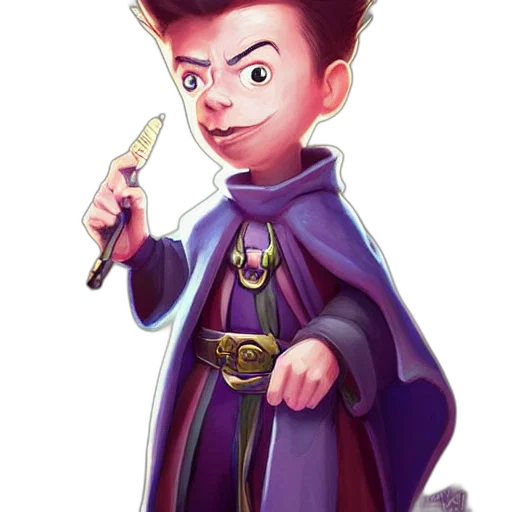 staff, concept art, cartoon, fantasy art, comic book art, cute, little, anthropomorphic transparent PNG cut-out