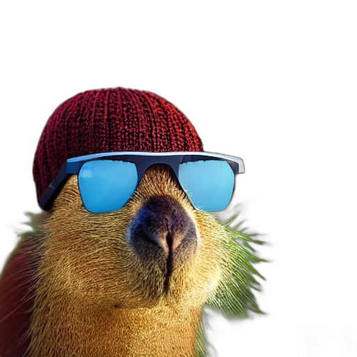 animal, hat, jacket, creature transparent PNG cut-out