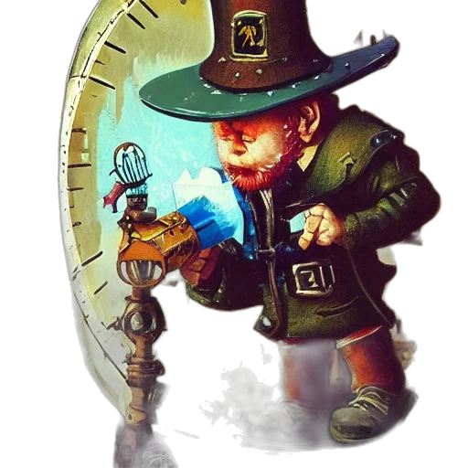 staff, hat, weapon, robot transparent PNG cut-out
