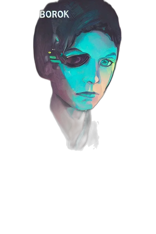 face, mask, robot, creature transparent PNG cut-out