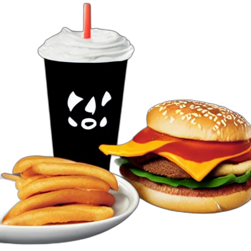 food, animal, photorealistic, 3d render, concept art, monochrome, rock, roll transparent PNG cut-out