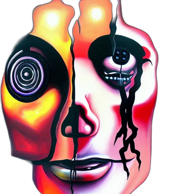 mask, face, robot, concept art, 3d render, photorealistic, watercolor, fire transparent PNG cut-out
