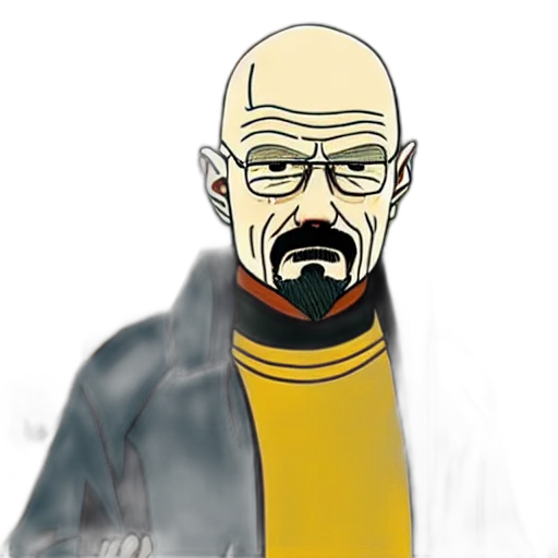 jacket, staff, comic book art, cartoon transparent PNG cut-out