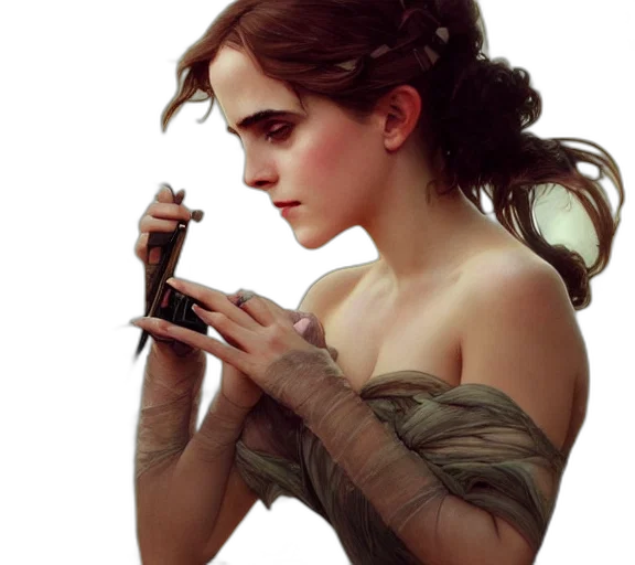 jewelry, dress, sword, weapon, fantasy art, photorealistic, concept art, oil painting transparent PNG cut-out