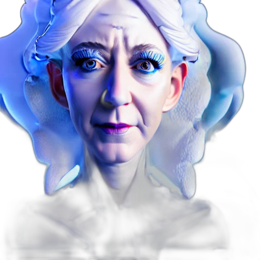 face, mask, creature, concept art transparent PNG cut-out