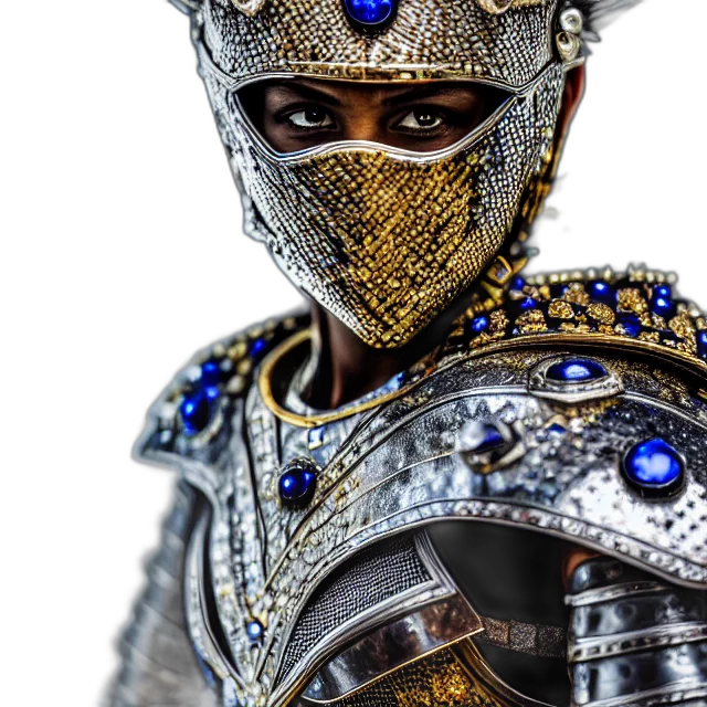 mask, sword, crown, jewelry, 3d render, fantasy art, photorealistic, concept art transparent PNG cut-out