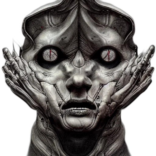 mask, face, creature, robot transparent PNG cut-out