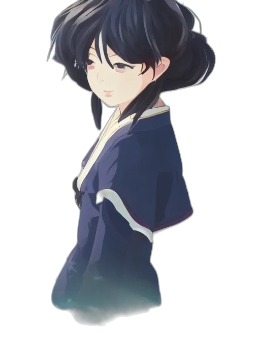 staff, jacket, face, weapon transparent PNG cut-out