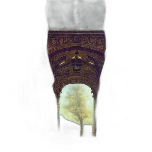 umbrella, crown, building, face transparent PNG cut-out