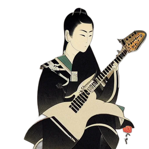 concept art, pixel art, cartoon, fantasy art, paint, herbguitar, shin, hanga transparent PNG cut-out