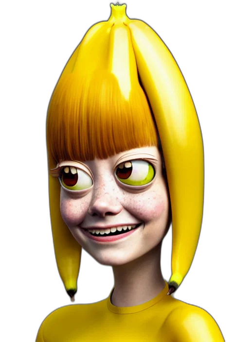 face, staff, hair, creature, 3d render, concept art, cartoon, photorealistic transparent PNG cut-out