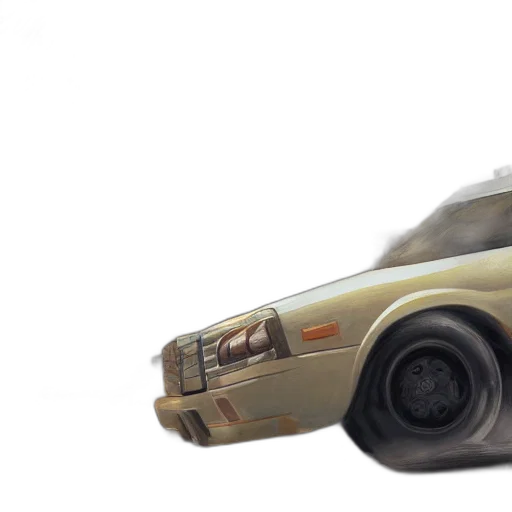 car, weapon, concept art, 3d render, photorealistic, fantasy art, screenshot, gta transparent PNG cut-out