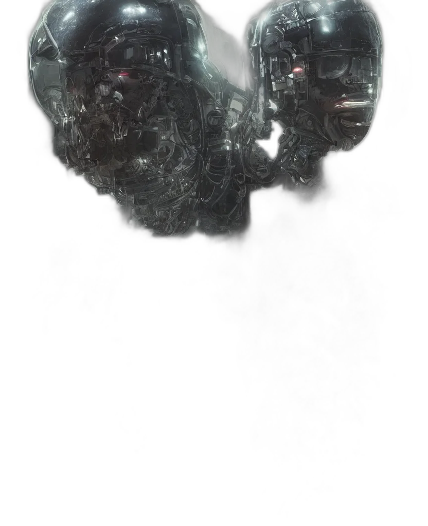 robot, mask, crown, jewelry transparent PNG cut-out