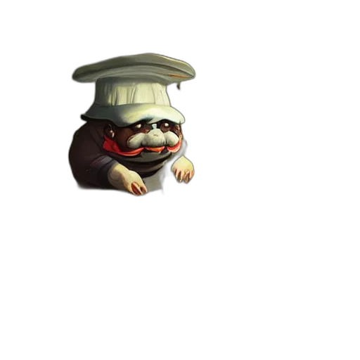 hat, staff, creature, food transparent PNG cut-out