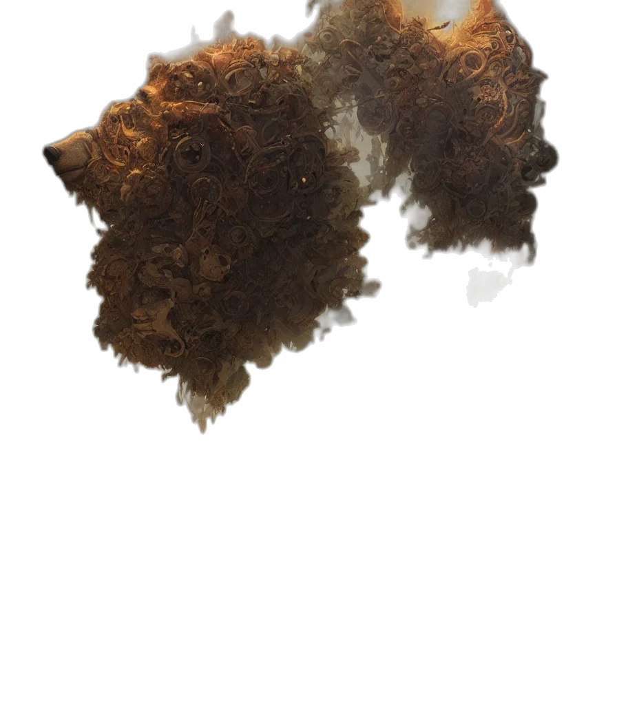 hair, animal, staff, hat transparent PNG cut-out