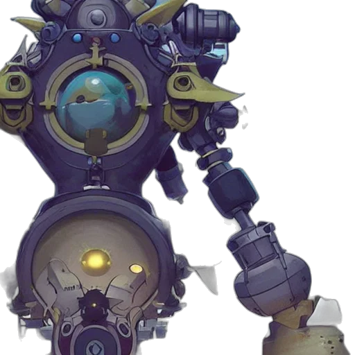 robot, weapon, staff, mask transparent PNG cut-out