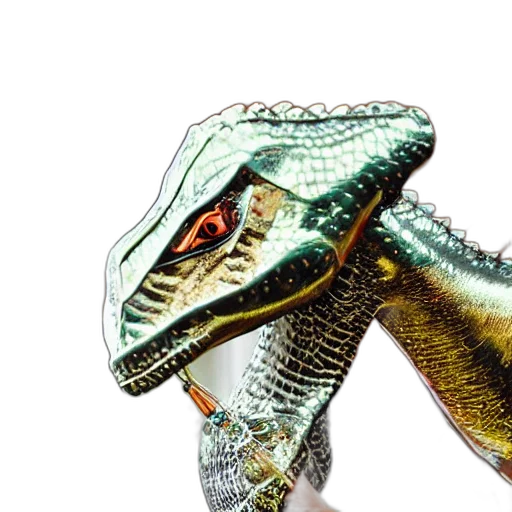 dragon, animal, creature, jewelry, 3d render, photorealistic, concept art, fancy transparent PNG cut-out