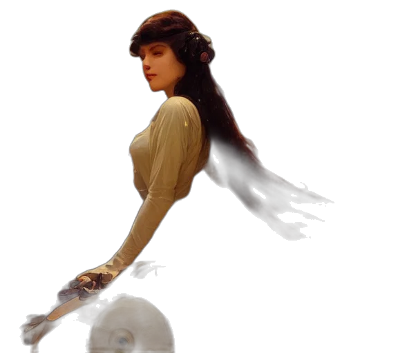 dress, face, hair, creature, fantasy art, concept art, photorealistic, oil painting transparent PNG cut-out
